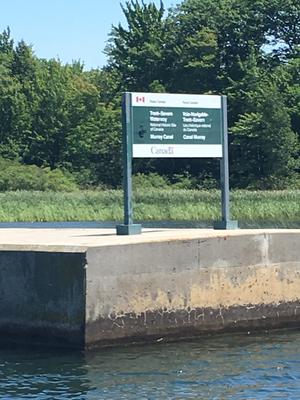 Entering the Trent Severn waterway / Murray Canal